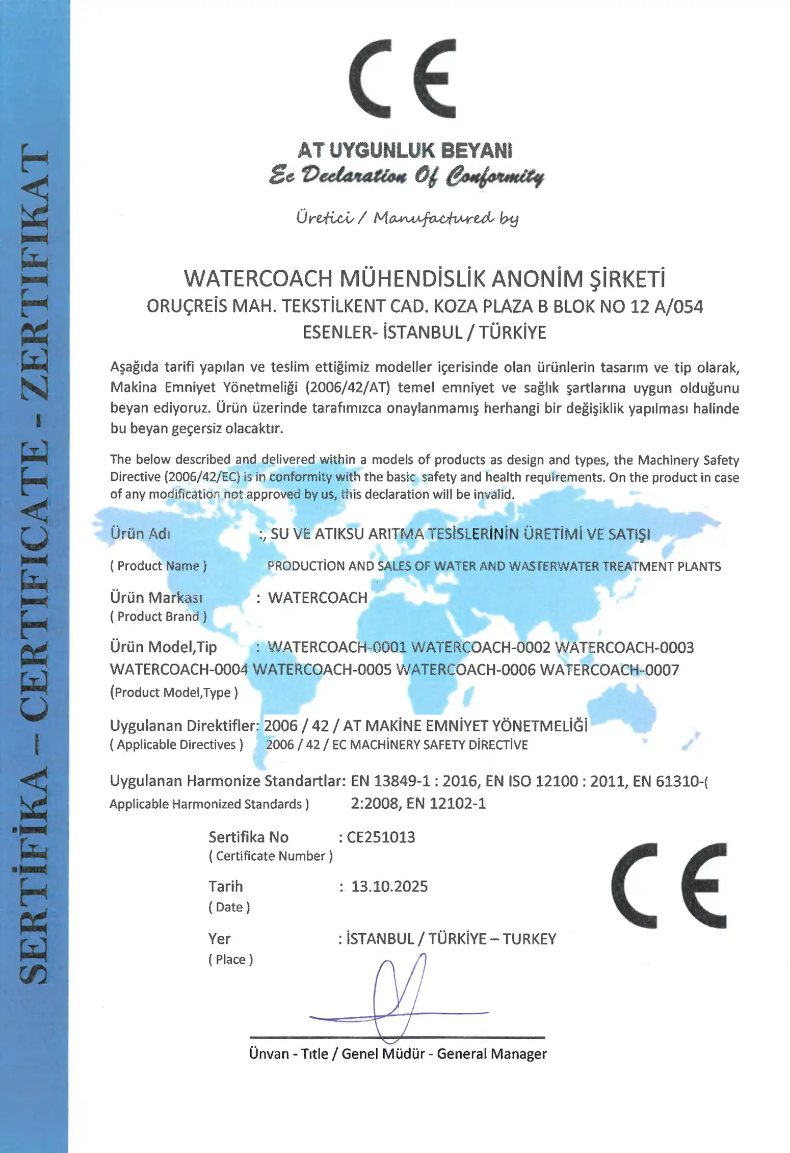 CE Certificate