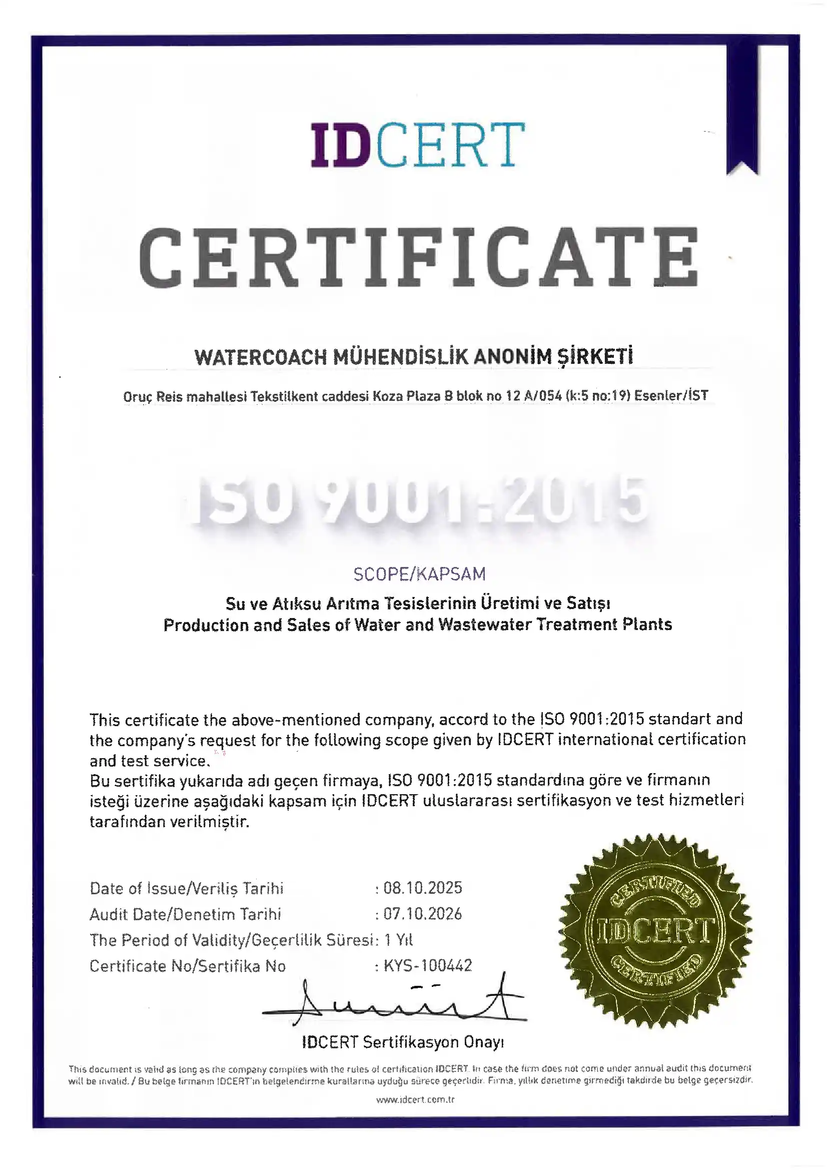 ISO 9001:2015